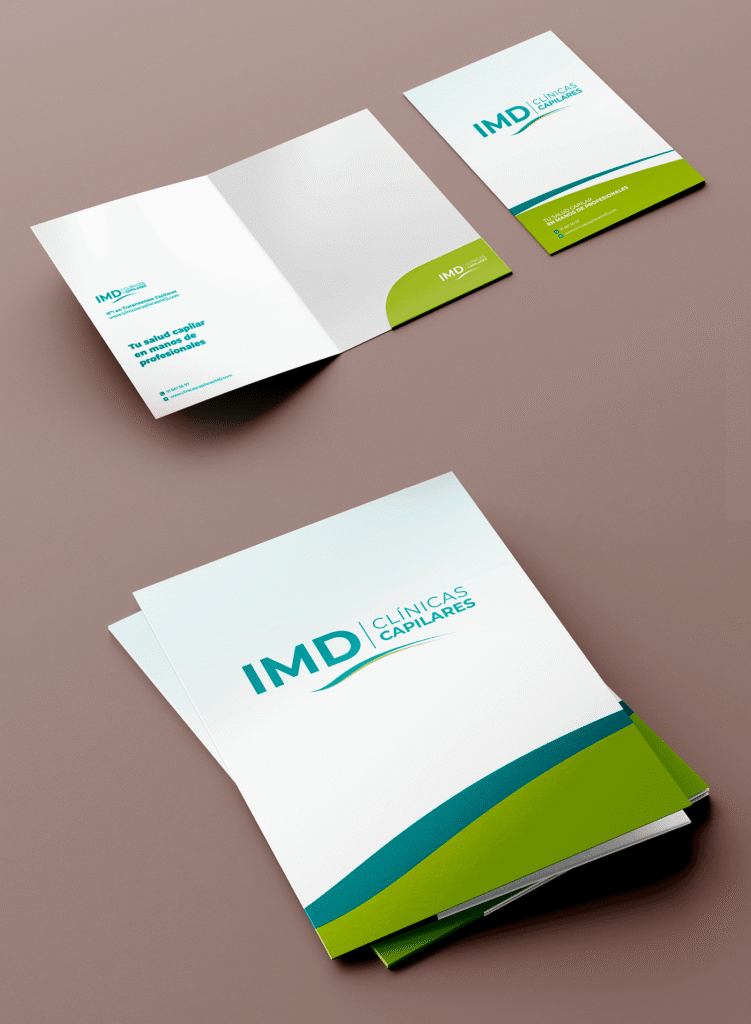 Branding e identificar visual Clinica Capilar IMD - papeleria