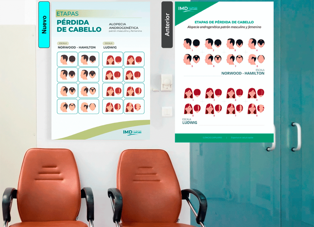 Branding e identificar visual Clinica Capilar IMD -  papeleria