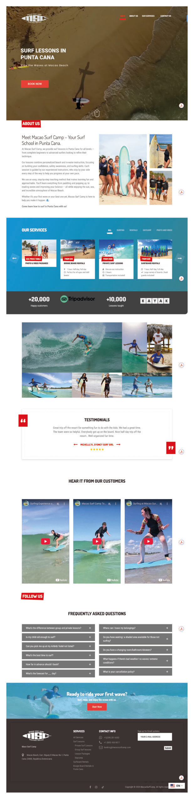 Macao Surf Camp, República Dominicana