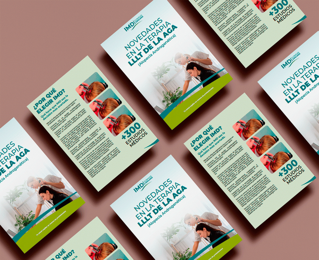 Branding e identificar visual Clinica Capilar IMD - PAPELERÍA