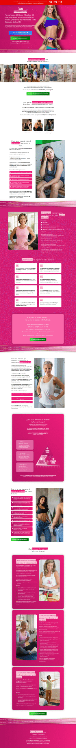 Página de contenido del programa